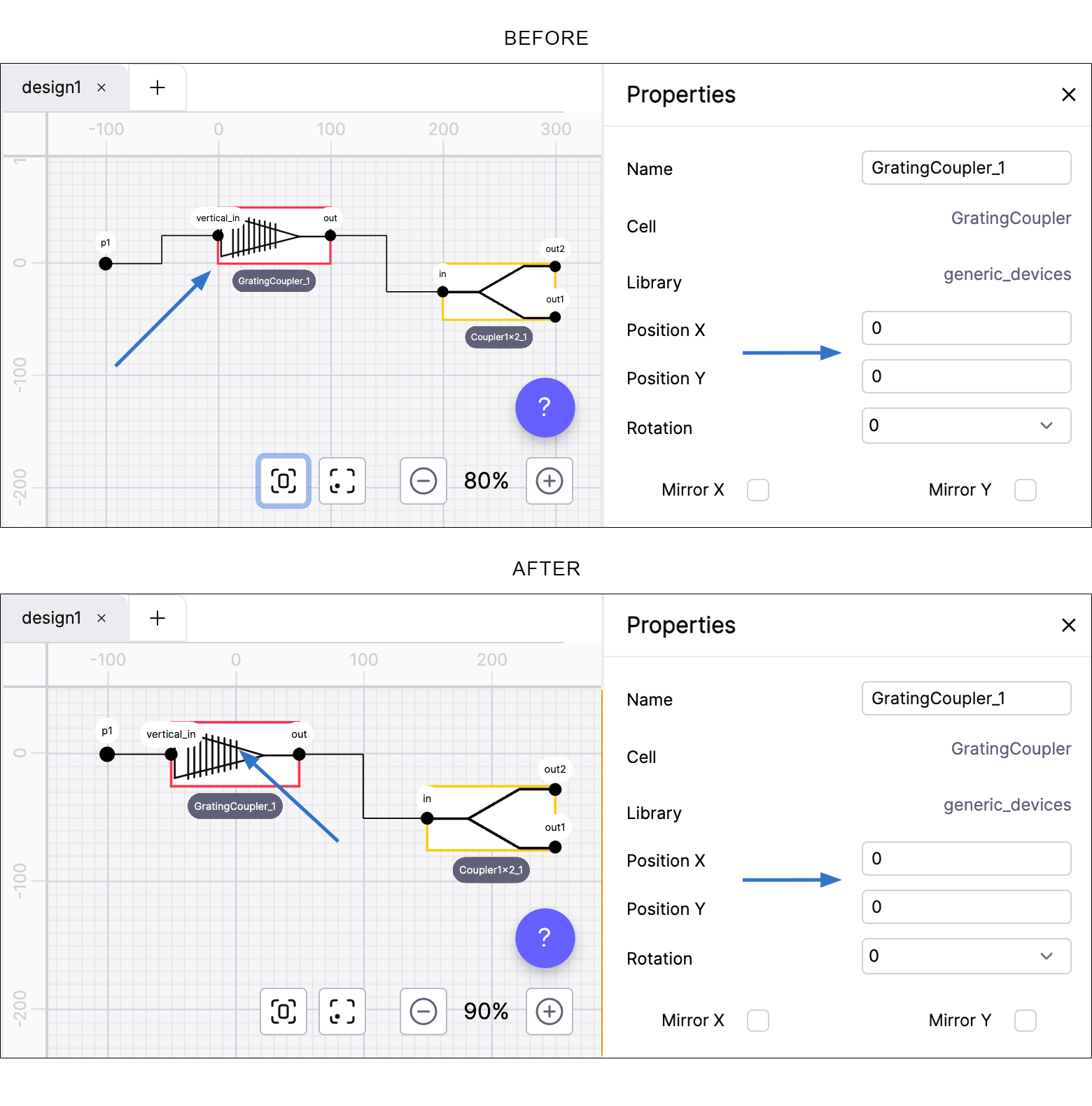 Symbol positioning change.