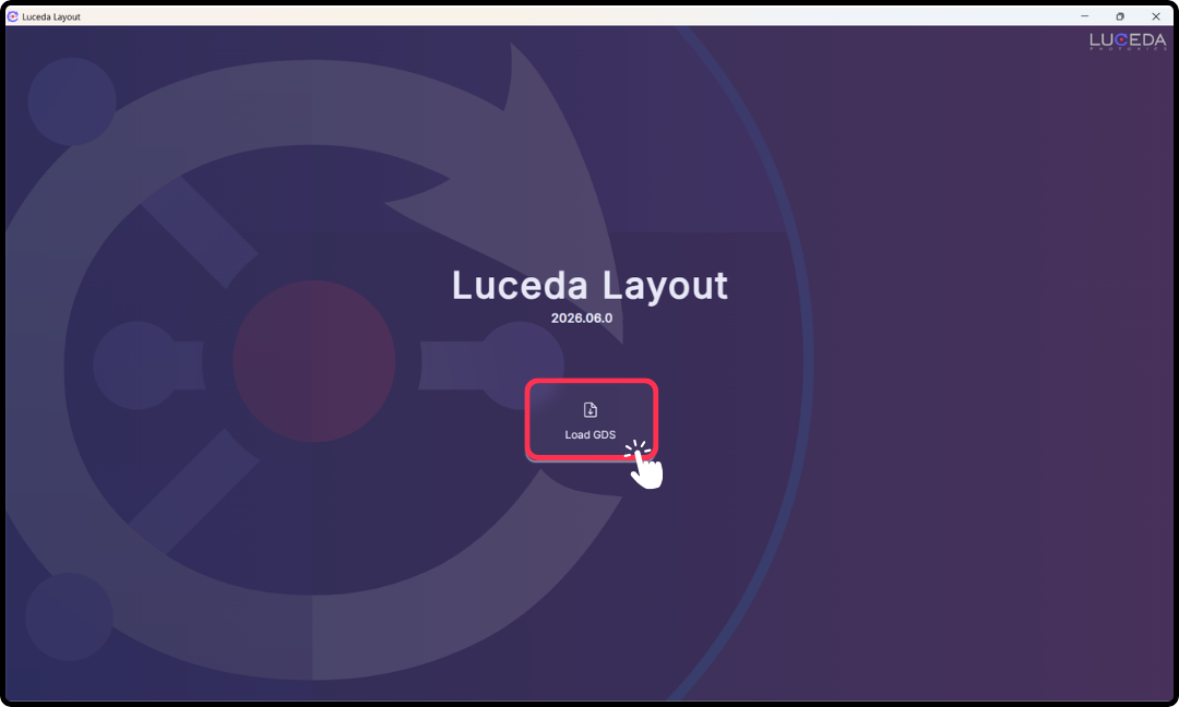 Standalone Luceda Layout Visualizer with Load GDSII workflow