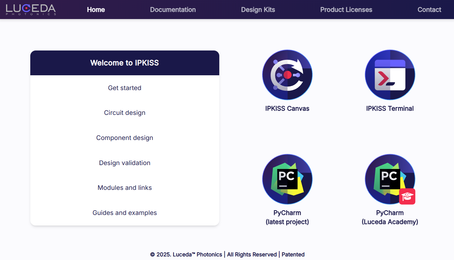 Launch PyCharm and luceda academy samples from the Luceda Control Center.