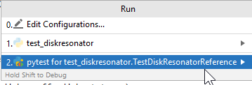 PyCharm Run pytest