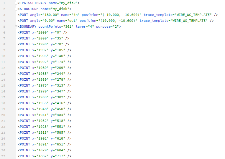 Layout XML reference file