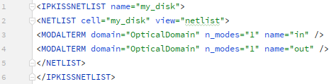 Netlist XML reference file
