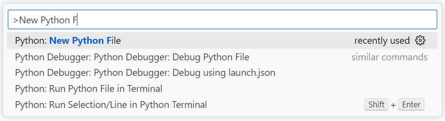 Create a new python file.