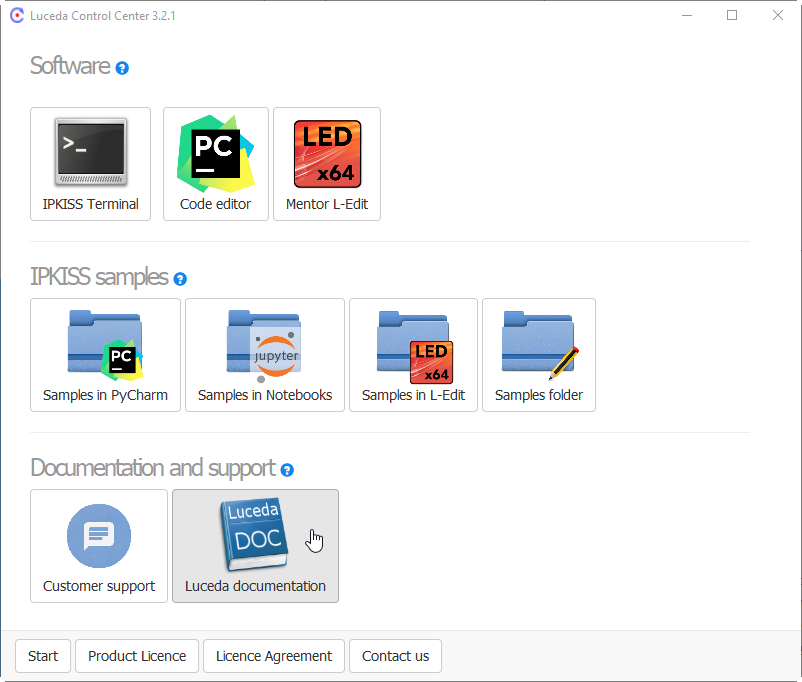 Luceda Control Center